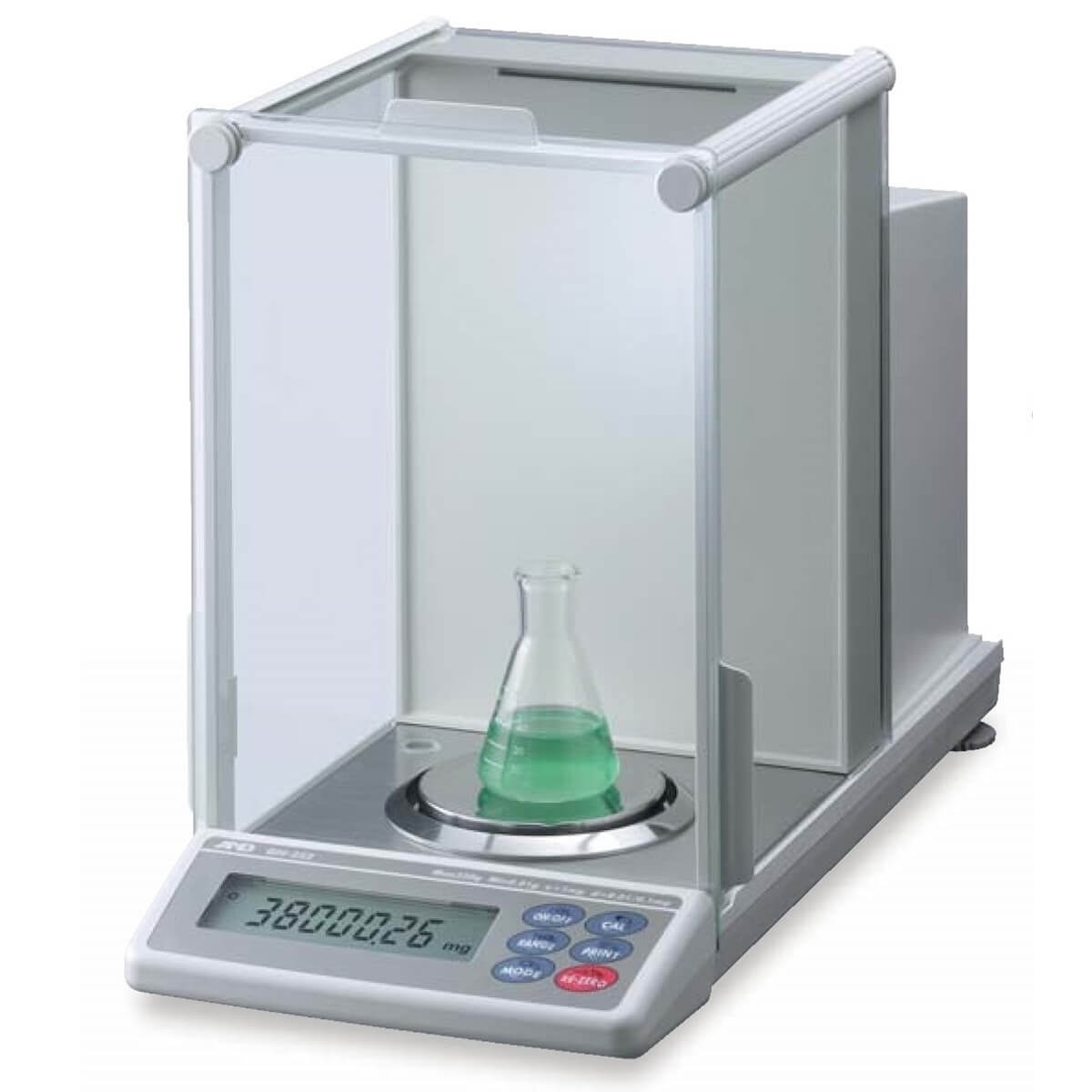 ترازو آزمایشگاهی فوق حساس A&D GH200 با تکرارپذیری (انحراف استاندارد):0.0001 گرم و خطی بودن: 0.0002± گرم.زمان تثبیت: تقریبا 3.5 ثانیه.دارای نمایشگر LCD